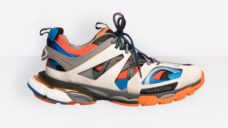 Balenciaga Track Sneakers in Orange $850