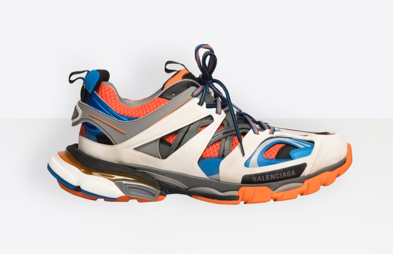 Balenciaga Track Sneakers in Orange $850