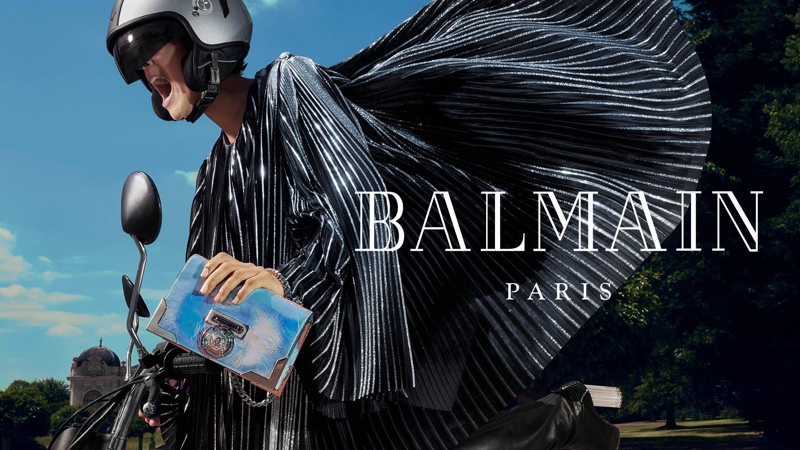 Izzy Alisha appears in Balmain fall-winter 2018 campaign