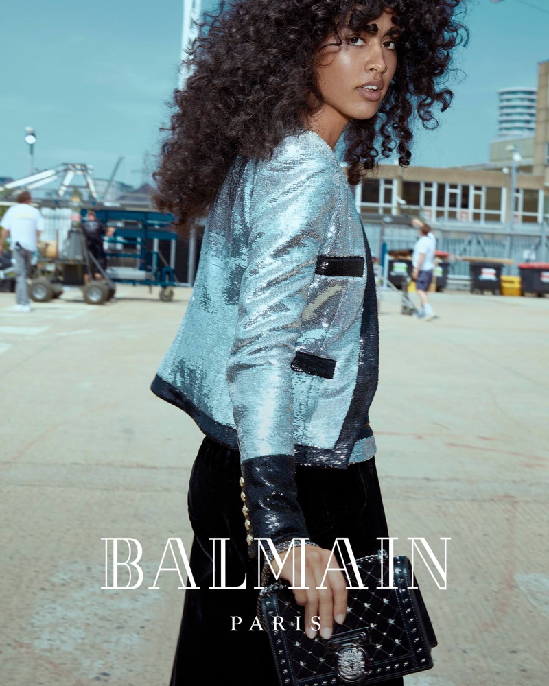 Luz Pavon fronts Balmain fall-winter 2018 campaign