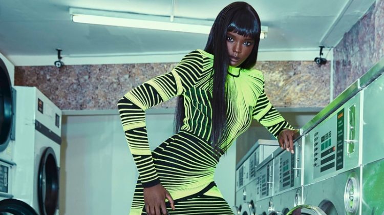 Duckie Thot stars in Balmain fall-winter 2018 campaign