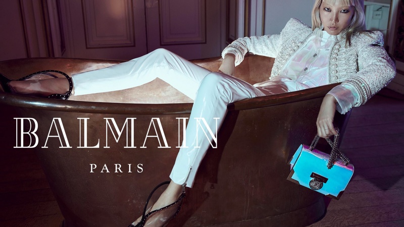 Soo Joo Park fronts Balmain fall-winter 2018 campaign