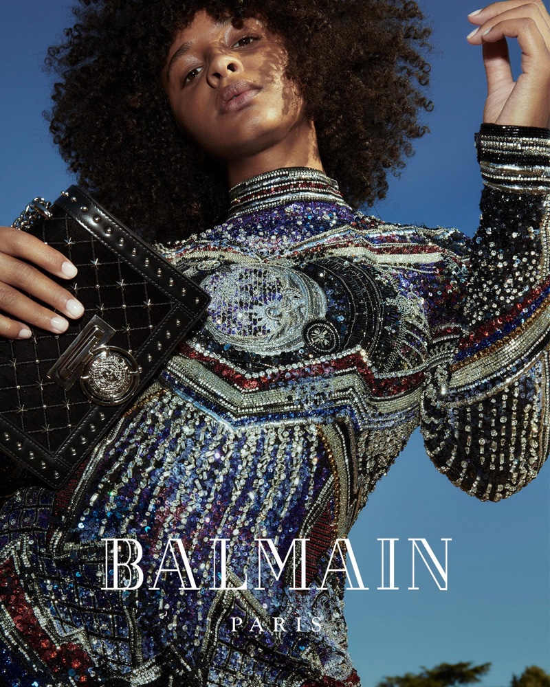 Mina Rose stars in Balmain fall-winter 2018 campaign