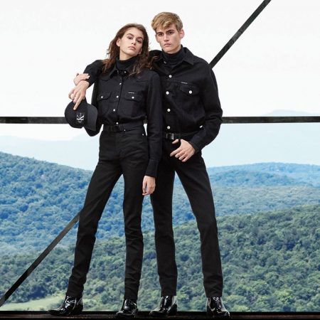Kaia Gerber and Presley Gerber star in Calvin Klein Jeans fall-winter 2018 campaign