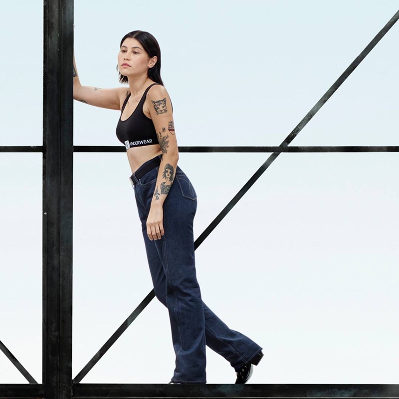 Kayla Janowitz stars in Calvin Klein Jeans fall-winter 2018 campaign