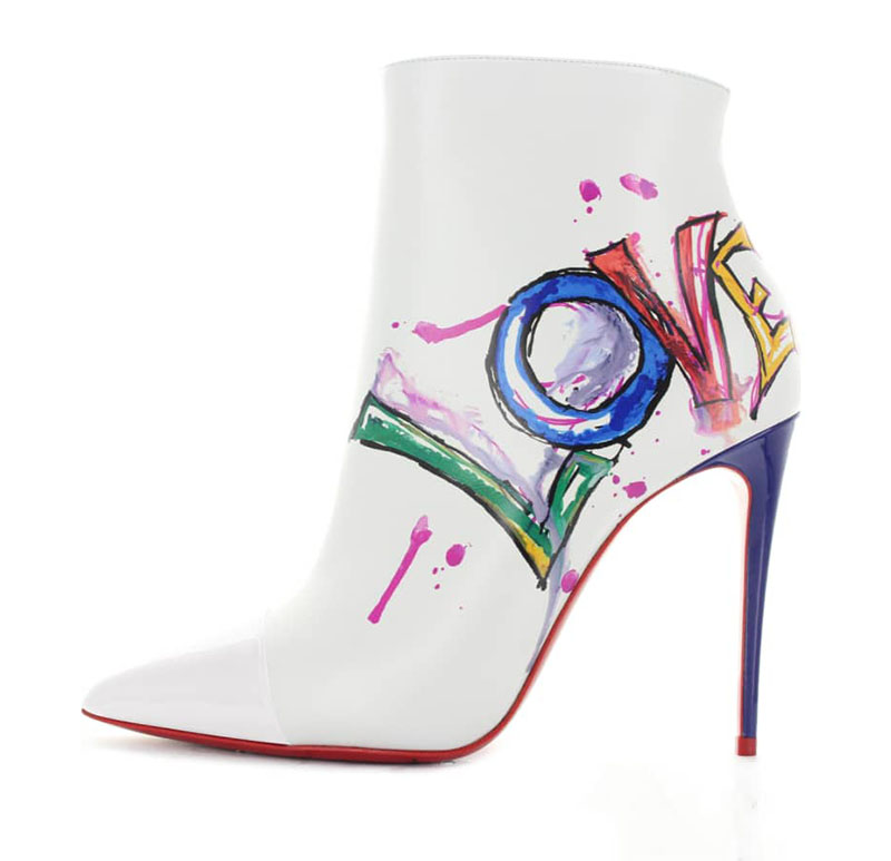 Christian Louboutin Love Pointy Toe Bootie $1,245