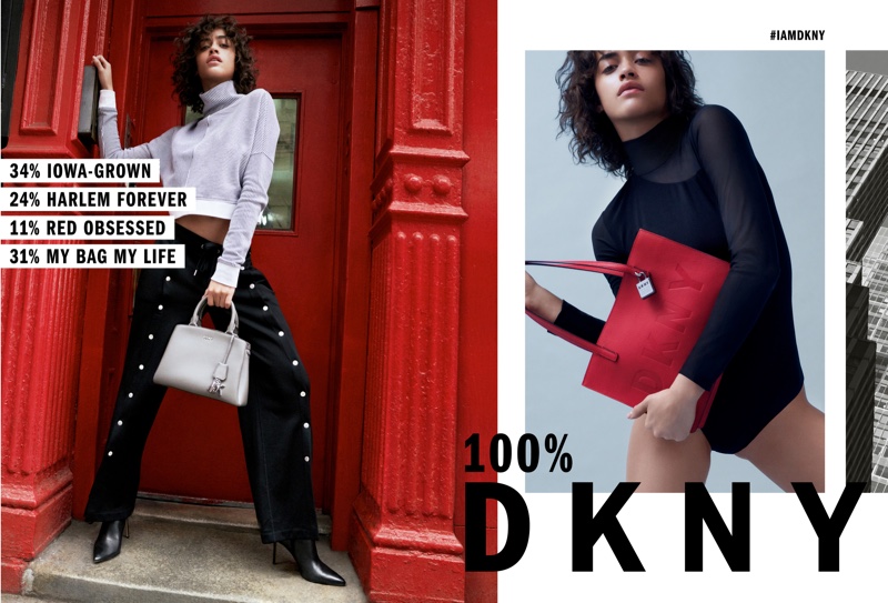 Alanna Arrington star in DKNY fall-winter 2018 campaign