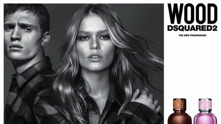Anna Ewers Wears Plaid for DSquared2 'Wood' Fragrance Campaign DSquared2 launches Wood fragrance campaign