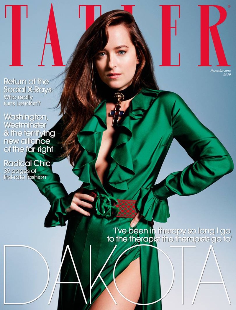 Dakota Johnson on Tatler UK November 2018 Cover