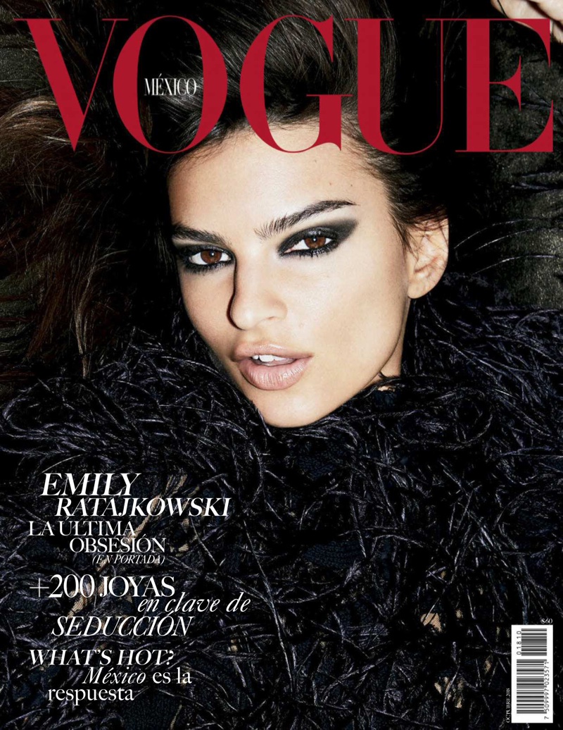 Emily Ratajkowski Smolders in All Black Looks for Vogue Mexico