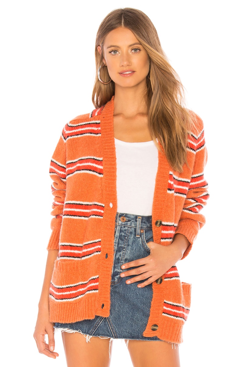 For Love & Lemons Charlie Striped Cardigan $202