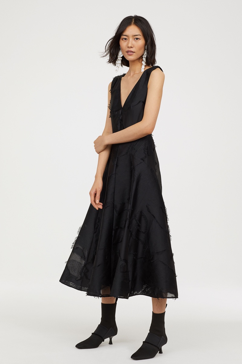 H&M Conscious Exclusive Jacquard-Weave Dress $199