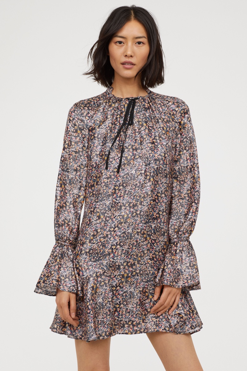 H&M Conscious Exclusive Silk-Blend Dress $119
