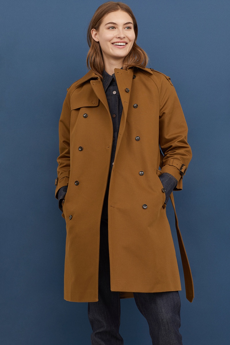 H&M Studio Double-Breasted Cotton Coat $299