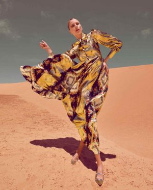 Hana Soukupova | How To Spend It | Metallic Fashion Editorial