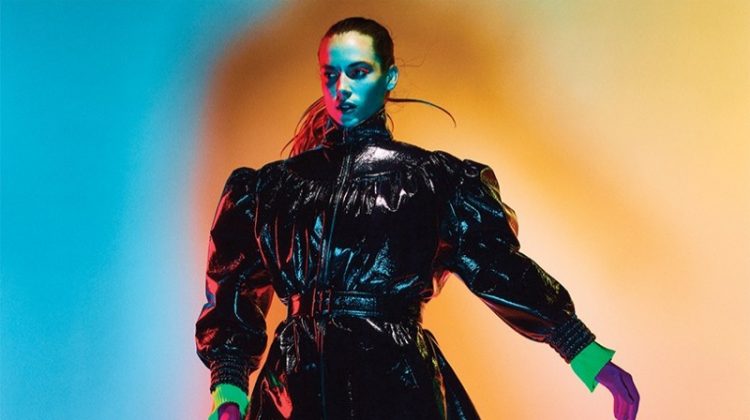 Hannah Ferguson Takes On Neon Fashions for ELLE