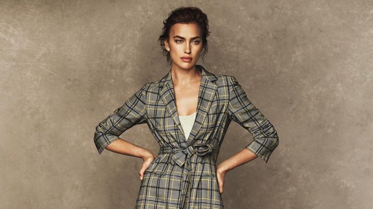 Suiting up, Irina Shayk fronts Ellen Tracy fall-winter 2018 campaign