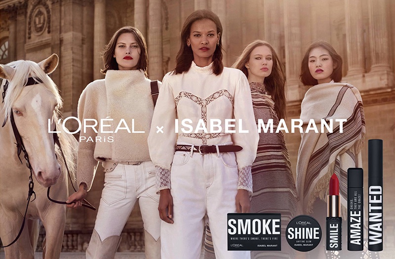 L'Oreal Paris x Isabel Marant makeup campaign launches