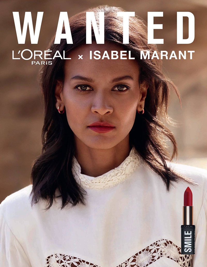 Liya Kebede stars in L'Oreal Paris x Isabel Marant makeup campaign