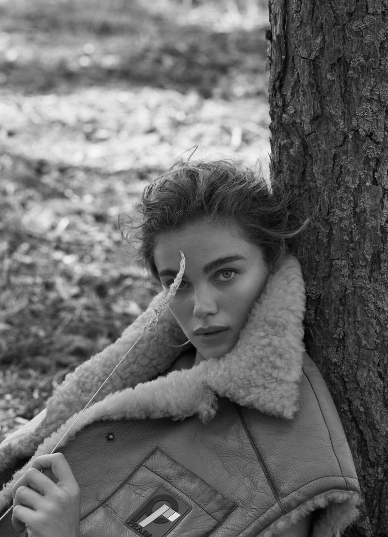 Jena Goldsack Wears Outdoor Styles for Harper's Bazaar Ukraine