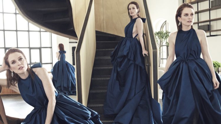 Julianne Moore is A Vision in Couture for Town & Country Magazine