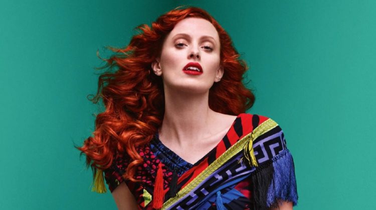 Karen Elson Models Vibrant Fall Styles for Holt Renfrew