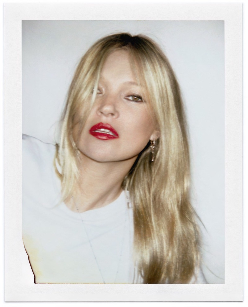 Kate Moss Poses in Saint Laurent Styles for Self Service