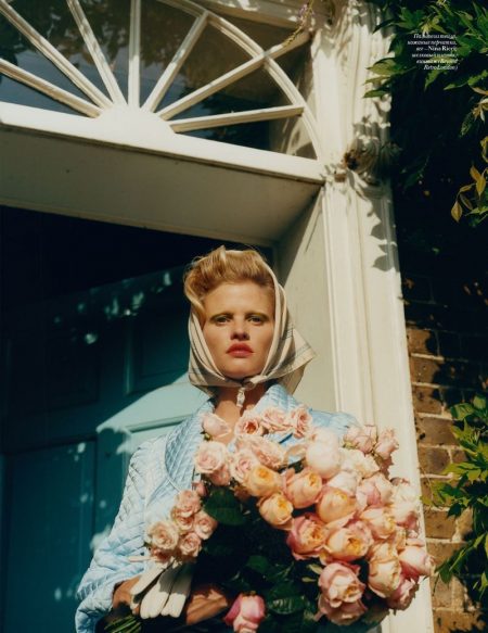 Lara Stone Models Demure Fashions for Vogue Ukraine Lara Stone Models Demure Fashions for Vogue Ukraine