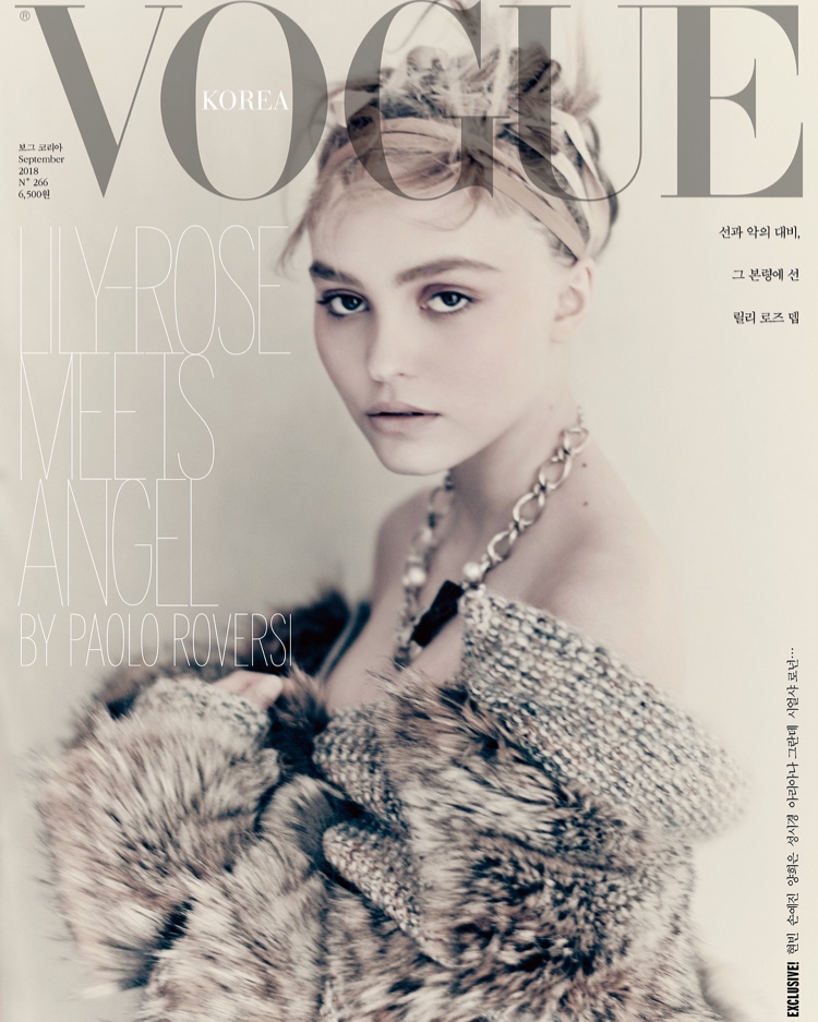 Lily-Rose Depp on Vogue Korea September 2018 Cover