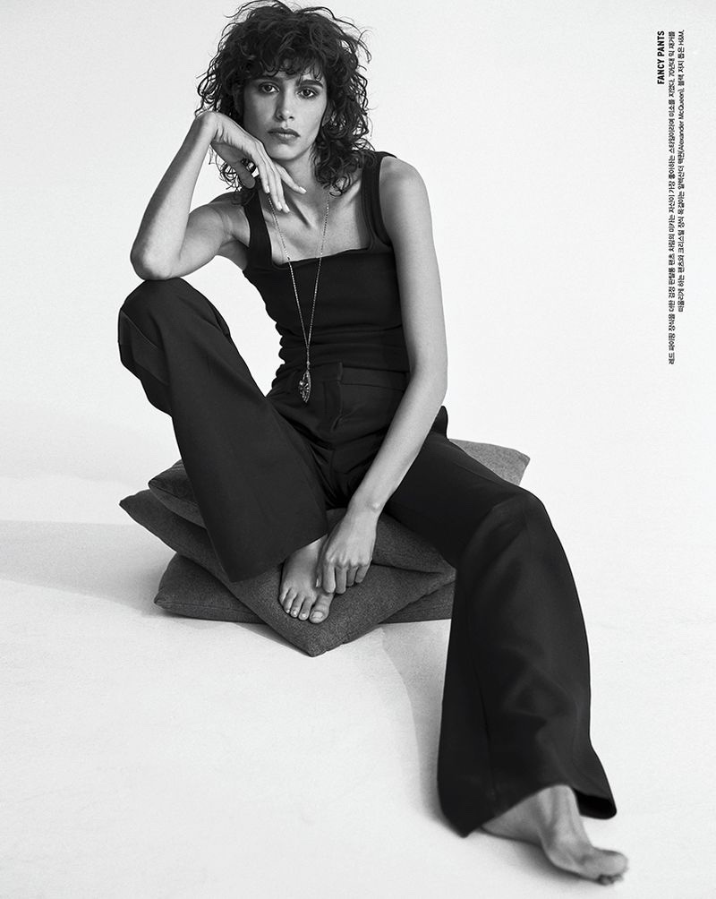 Mica Arganaraz Vogue Korea 2019 Cover Black White 