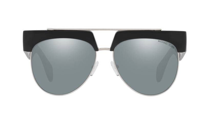 Michael Kors Milan Sunglasses in Black/Silver $134.25