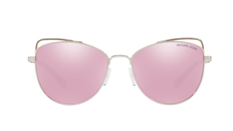 Michael Kors St. Lucia Sunglasses in Silver/Pink $104.25