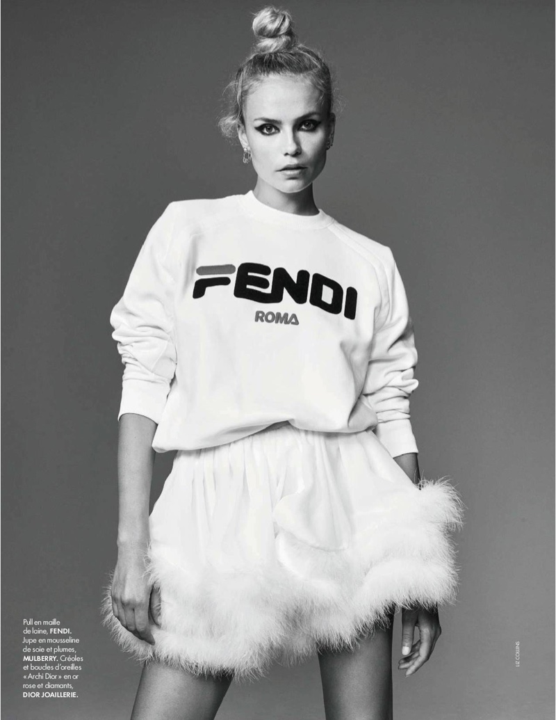 Natasha Poly Takes On Fall Fashion Trends for ELLE France