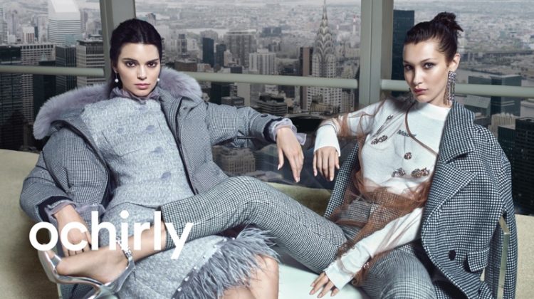 Kendall Jenner and Bella Hadid star in Ochirly winter 2018 campaign