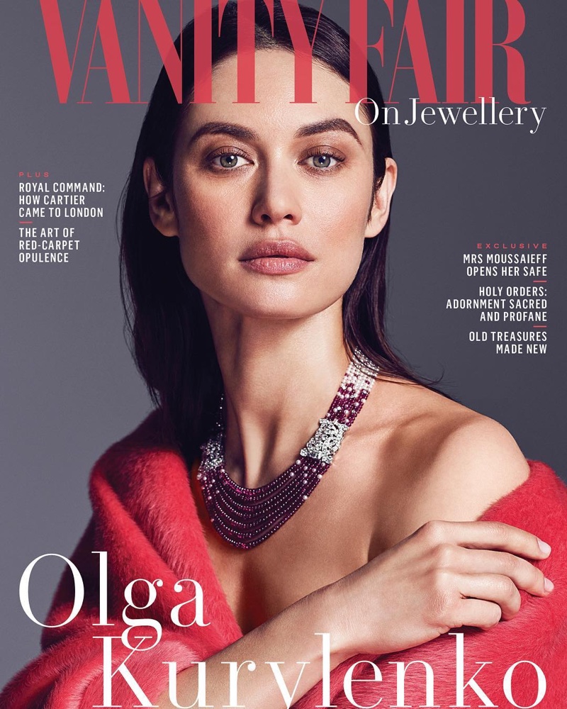 Olga Kurylenko on Vanity Fair On Jewellery August 2018 Cover