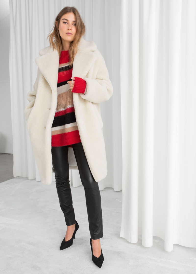 & Other Stories Faux Shearling Coat $179