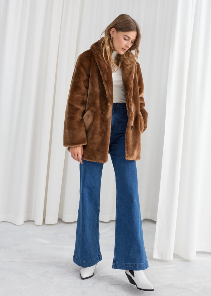 & Other Stories Short Faux Fur Coat $149