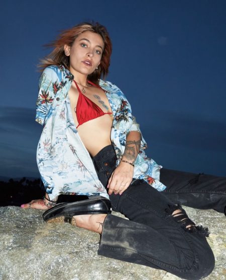 Paris Jackson Wears Cool Loafers for RE/DONE x Weejuns Campaign Paris Jackson fronts RE/DONE x Weejuns campaign