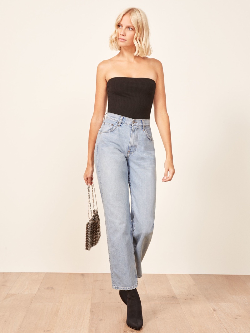Reformation Dawson Relaxed Jean in Skye $128