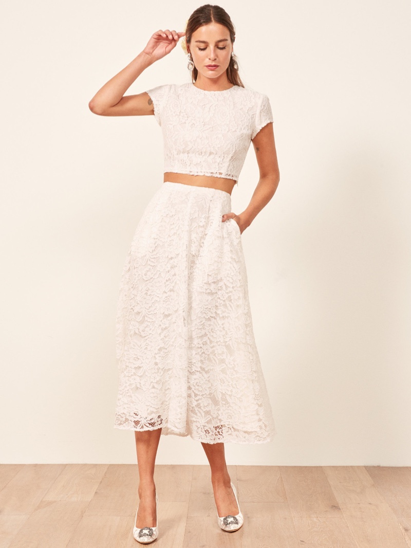 Reformation Harp Two Piece in Ivory $488