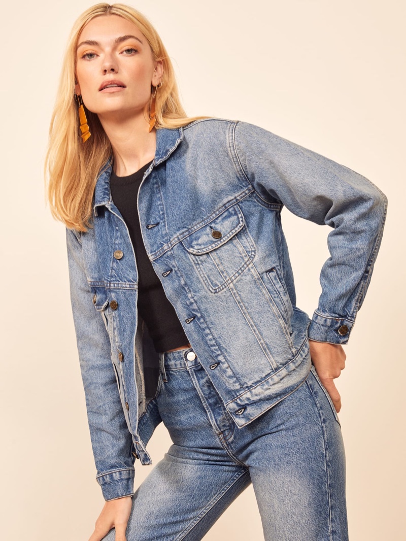 reformation jean jacket