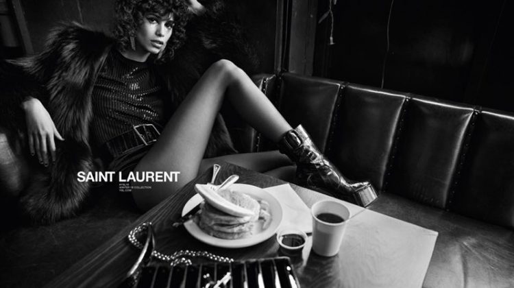 Mica Arganaraz stars in Saint Laurent fall-winter 2018 campaign