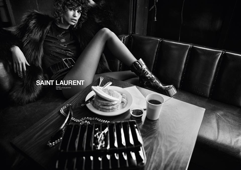 Mica Arganaraz stars in Saint Laurent fall-winter 2018 campaign