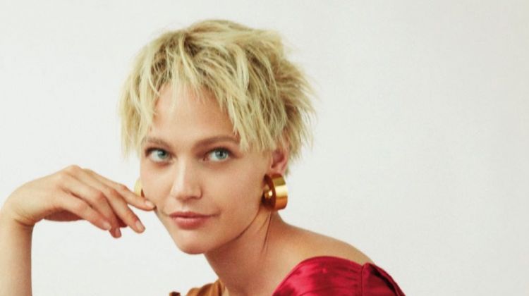 Sasha Pivovarova Sports Short Hair for Vogue Thailand