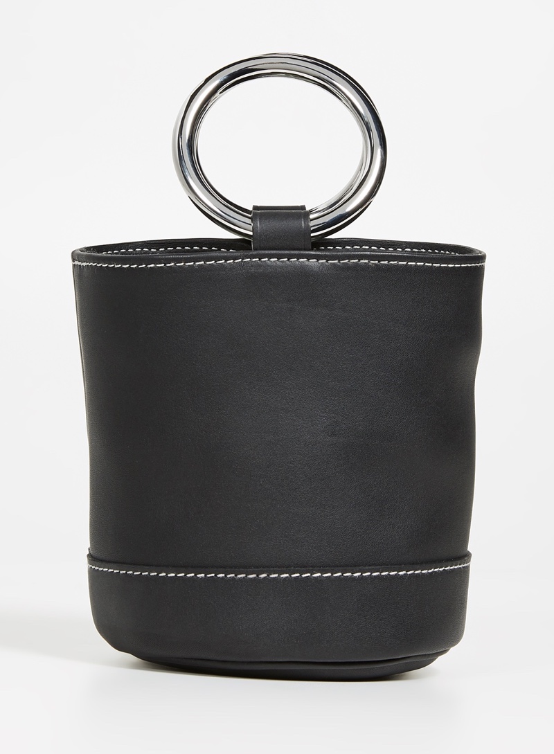 Simon Miller Bonsai Mini Bucket Bag in Black $390