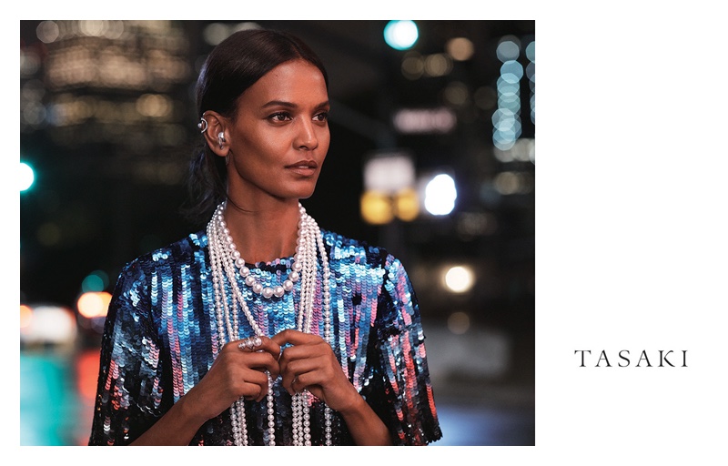 Liya Kebede fronts Tasaki Jewelry 2018 campaign