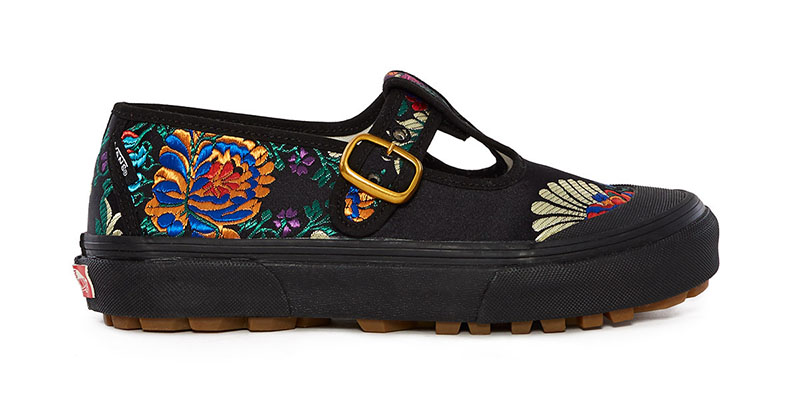 Vans x Opening Ceremony Satin Floral Style 93 Sneaker in Black $85