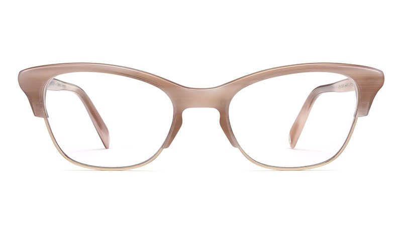 Warby Parker x Anna Akana Holcomb Glasses in Pale Rose Horn $145