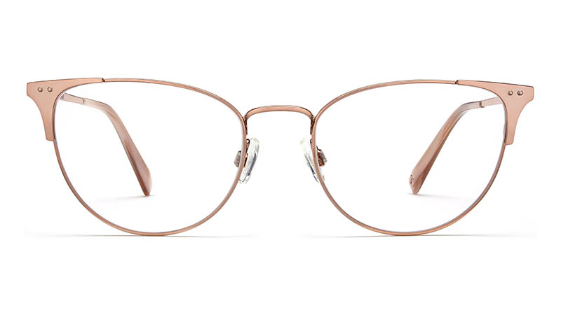 Warby Parker Ava Glasses in Rose Gold $145