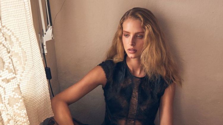 Abby Champion Poses in Romantic Looks for Harper’s Bazaar Australia